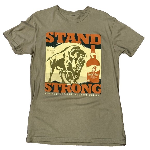 Buffalo Trace Kentucky Straight Bourbon Whiskey - Next Level ApparelT-shirt Sz S - Picture 1 of 4